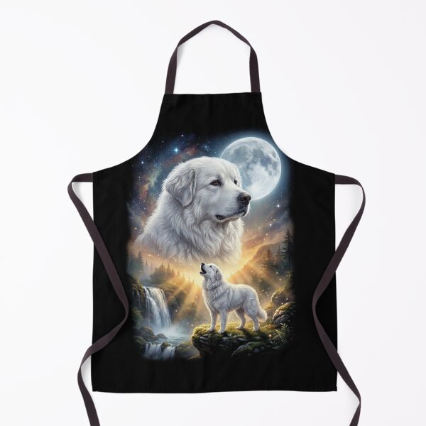 Item preview, Great Pyrenees Howling Moon Art Dog Lover designed and sold by DoodleTortle.
