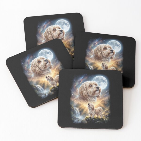 Item preview, Havanese Howling Moon Art Dog Lover designed and sold by DoodleTortle.