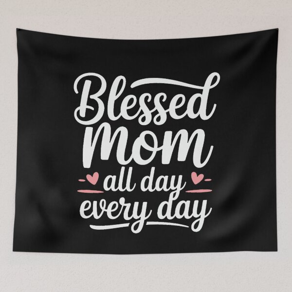 Item preview, Blessed Mom Everyday Cute Script Mom designed and sold by QuiteOrbit.
