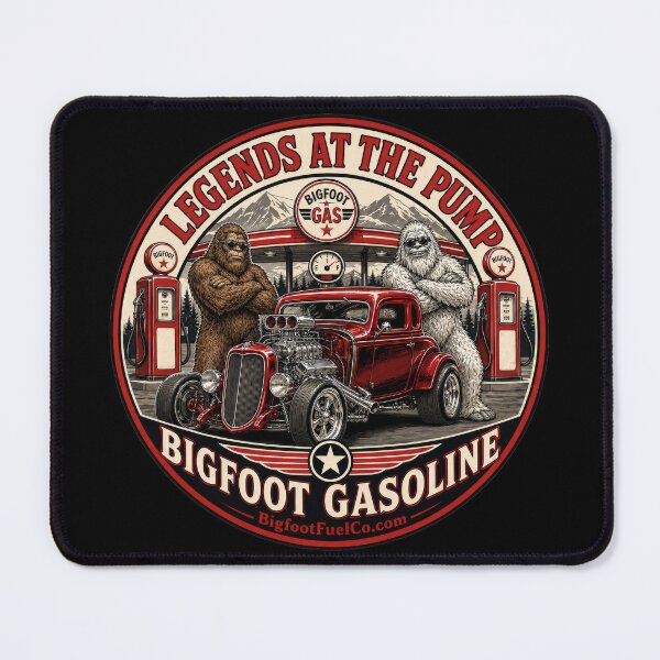 Item preview, Legends at the Pump – Bigfoot & Yeti Hot Rod Retro Gas Station designed and sold by Bigfoot Fuel Co.