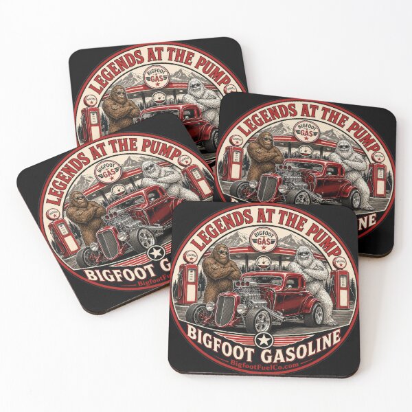 Item preview, Legends at the Pump – Bigfoot & Yeti Hot Rod Retro Gas Station designed and sold by Bigfoot Fuel Co.