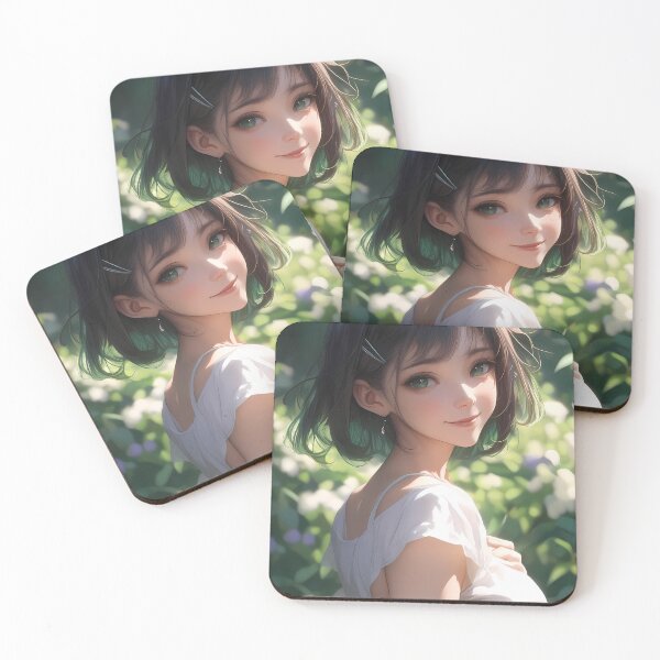 Item preview, Kirigaya Suguha Sword Art Online Garden Soft Focus Gentle Smile Pastel designed and sold by SuperTeamCanada.