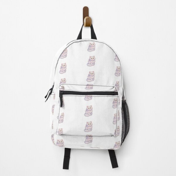 Item preview, Cute Fluffy White Persian Cat Kawaii Sticker designed and sold by SoftVibeArt.