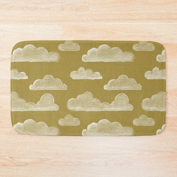Item preview, Dreamtime Clouds Watercolor Pattern - Ochre + Snow designed and sold by Irene Estelle.