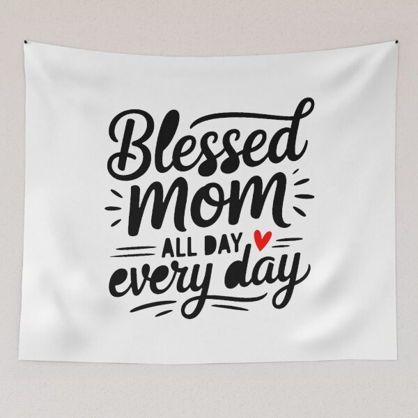 Item preview, Blessed Mom All Day Heart Design designed and sold by QuiteOrbit.