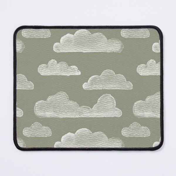 Item preview, Dreamtime Clouds Watercolor Pattern - Sage + Snow designed and sold by Irene Estelle.