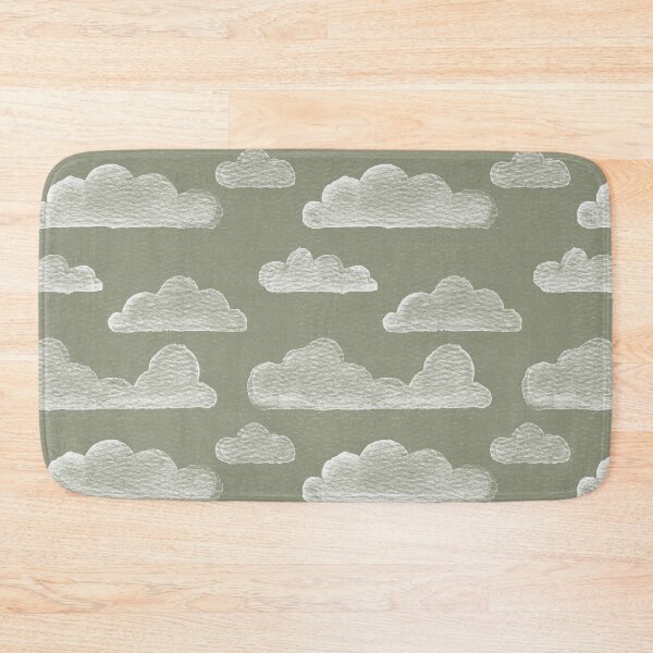 Item preview, Dreamtime Clouds Watercolor Pattern - Sage + Snow designed and sold by Irene Estelle.