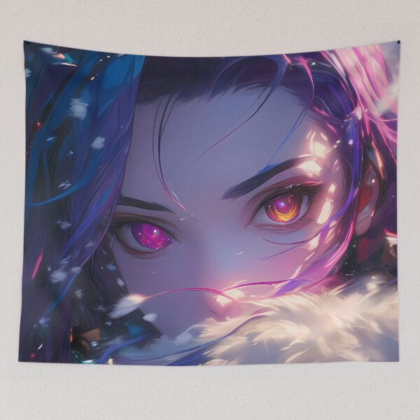 Item preview, Schwi Dola No Game No Life Winter Snow Heterochromia Closeup designed and sold by SuperTeamCanada.