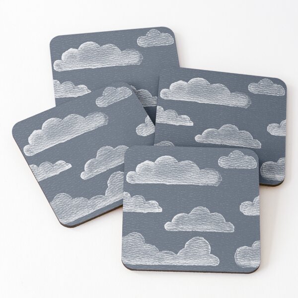 Item preview, Dreamtime Clouds Watercolor Pattern - Dusk + Snow designed and sold by Irene Estelle.