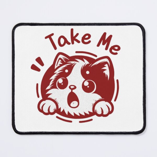Item preview, Take Me Home Cat – Adorable Wide-Eyed Kawaii Kitten Art designed and sold by GenZFashion000.