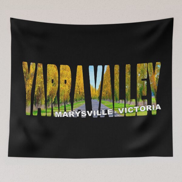 Item preview, YARRA VALLEY Marysville Victoria - Gould Memorial Drive in Autumn Poplars designed and sold by Adam Gormley.