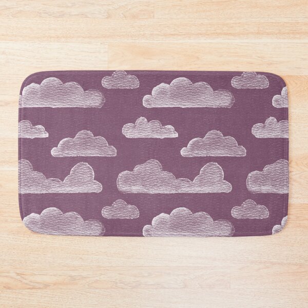 Item preview, Dreamtime Clouds Watercolor Pattern - Beet + Snow designed and sold by Irene Estelle.