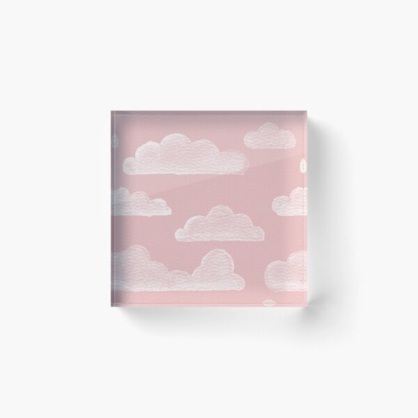Item preview, Dreamtime Clouds Watercolor Pattern - Rose + Snow designed and sold by Irene Estelle.