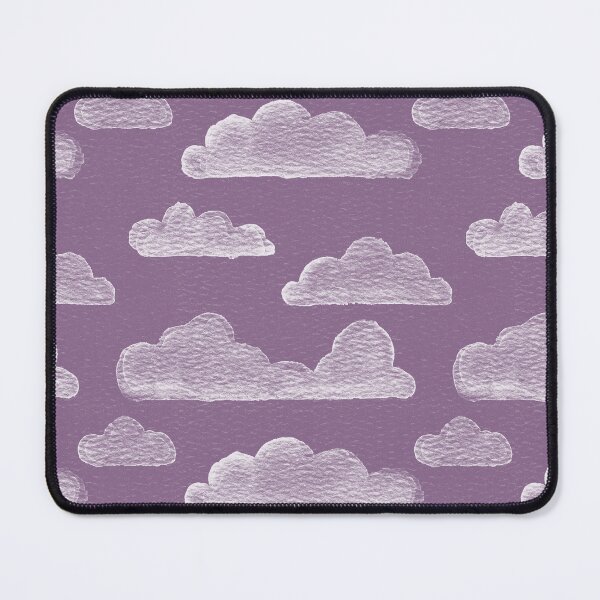 Item preview, Dreamtime Clouds Watercolor Pattern - Plum + Snow designed and sold by Irene Estelle.