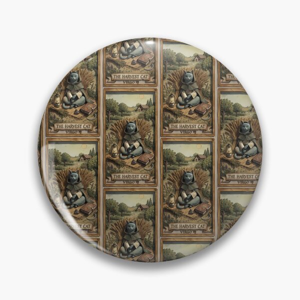 Item preview, Vintage Virgo Harvester Cat Zodiac Tarot Card designed and sold by Idealforme.