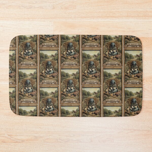 Item preview, Vintage Virgo Harvester Cat Zodiac Tarot Card designed and sold by Idealforme.