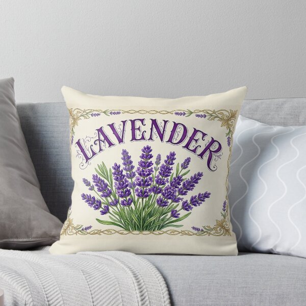Item preview, Victorian Lavender Watercolor Apothecary label – Vivid Botanical Herb - Botanical designed and sold by CattlettArt.