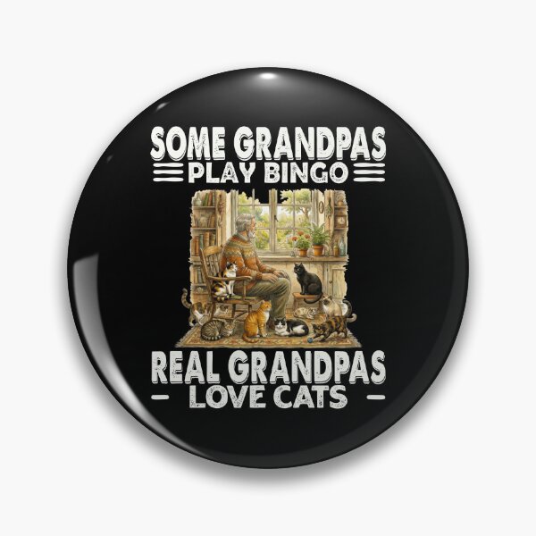 Item preview, Grandpas Cat Lover Gift – Some Grandpas Play Bingo Real Grandpas Love Cats designed and sold by DeJuasLincoln.