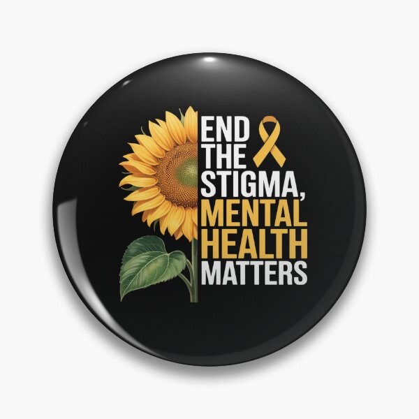 Item preview, End The Stigma Mental Health Matters Sunflower End Stigma designed and sold by Thamngan.