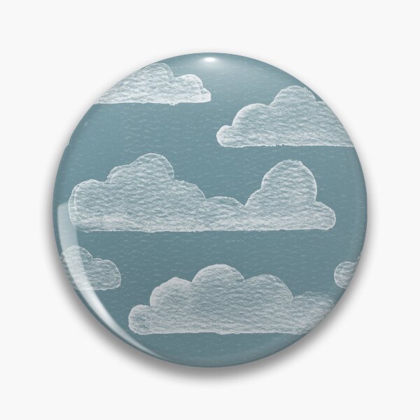 Item preview, Dreamtime Clouds Watercolor Pattern - Peacock + Snow designed and sold by Irene Estelle.