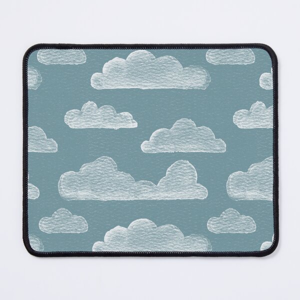 Item preview, Dreamtime Clouds Watercolor Pattern - Peacock + Snow designed and sold by Irene Estelle.
