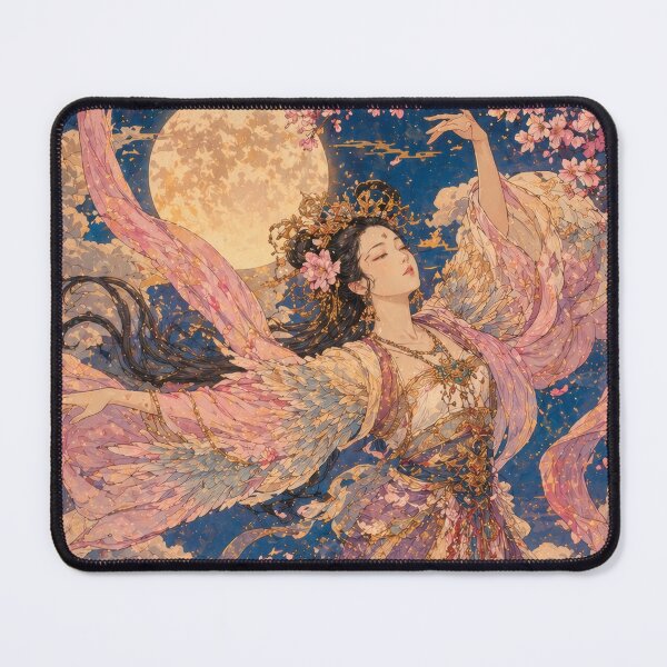Item preview, Taisho Celestial Maiden Dancing Japanese Vintage Art designed and sold by WabiSabiArts.