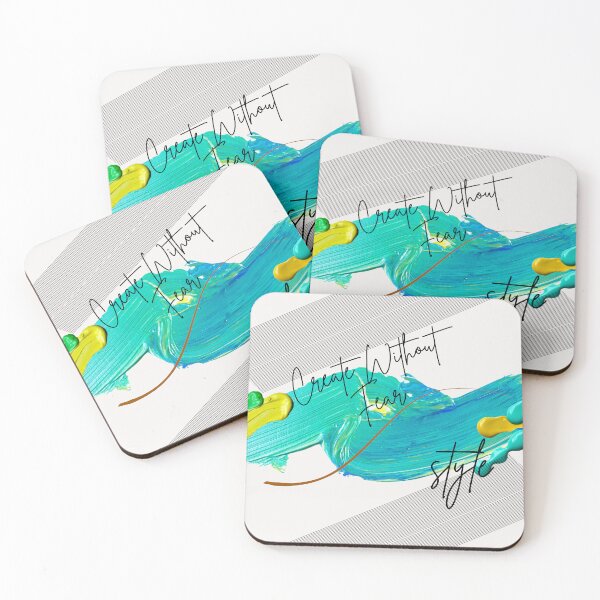 Item preview, Create Without Fear Abstract Paint Stroke Art, Creative Motivational Artist Design designed and sold by NA-art725.