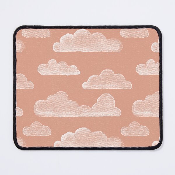 Item preview, Dreamtime Clouds Watercolor Pattern - Coral + Snow designed and sold by Irene Estelle.