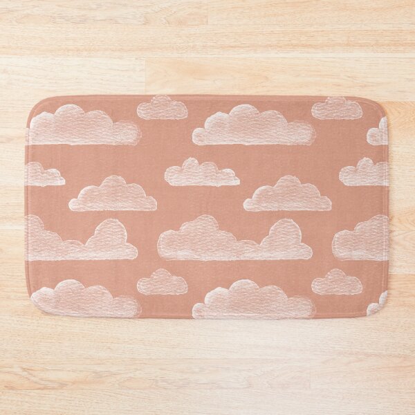 Item preview, Dreamtime Clouds Watercolor Pattern - Coral + Snow designed and sold by Irene Estelle.