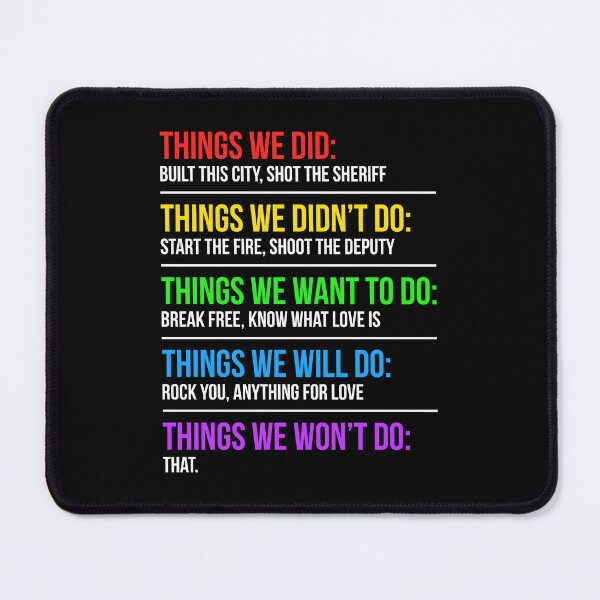 Item preview, Things We Did Music Song Lyrics designed and sold by KarimSoCute.