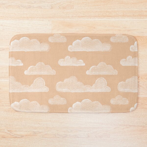 Item preview, Dreamtime Clouds Watercolor Pattern - Melon + Snow designed and sold by Irene Estelle.