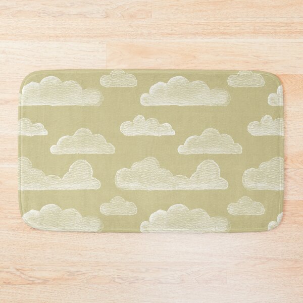 Item preview, Dreamtime Clouds Watercolor Pattern - Gold + Snow designed and sold by Irene Estelle.