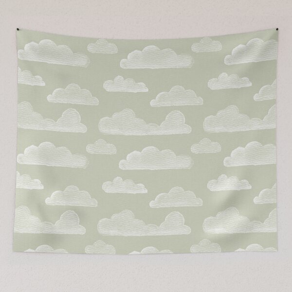 Item preview, Dreamtime Clouds Watercolor Pattern - Tea + Snow designed and sold by Irene Estelle.