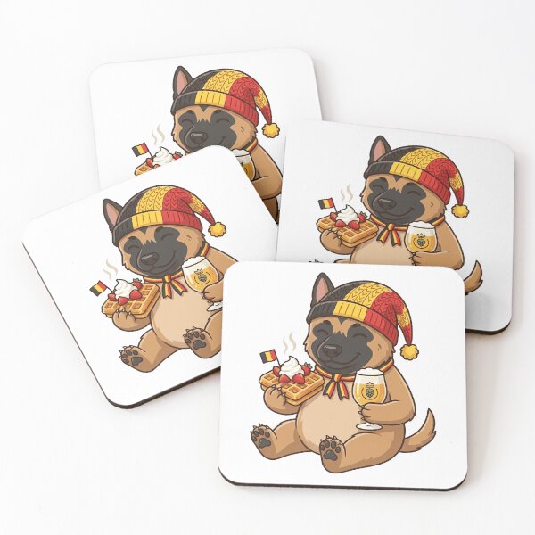Item preview, Belgian Malinois Dog with Waffle and Beer designed and sold by k3rstman1.