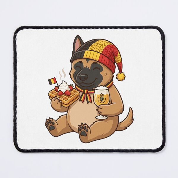 Item preview, Belgian Malinois Dog with Waffle and Beer designed and sold by k3rstman1.