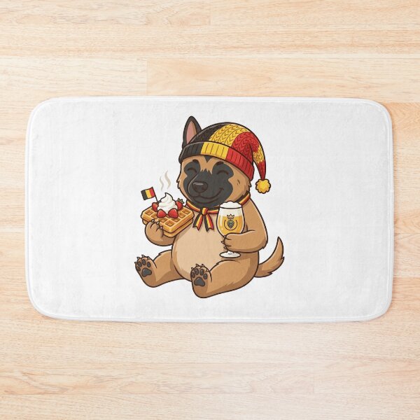 Item preview, Belgian Malinois Dog with Waffle and Beer designed and sold by k3rstman1.