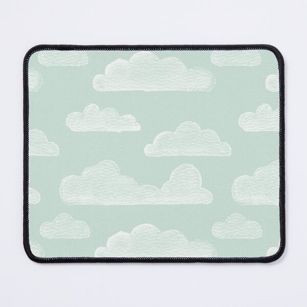 Item preview, Dreamtime Clouds Watercolor Pattern - Mint + Snow designed and sold by Irene Estelle.