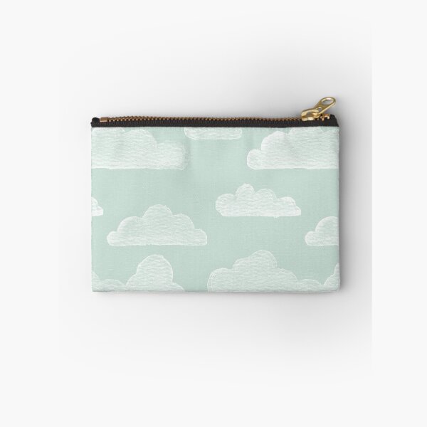 Item preview, Dreamtime Clouds Watercolor Pattern - Mint + Snow designed and sold by Irene Estelle.