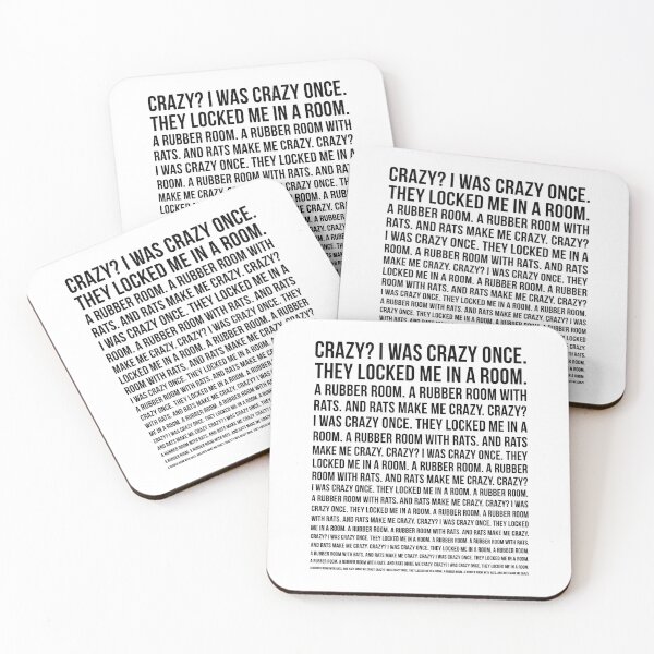 Item preview, Crazy. I Was Crazy Once. Funny Meme designed and sold by KarimSoCute.
