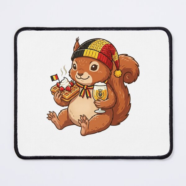 Item preview, Cute Belgian Squirrel Waffle and Beer designed and sold by k3rstman1.