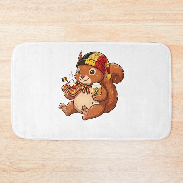 Item preview, Cute Belgian Squirrel Waffle and Beer designed and sold by k3rstman1.