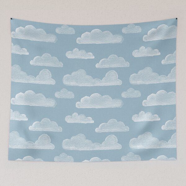 Item preview, Dreamtime Clouds Watercolor Pattern - Sky + Snow designed and sold by Irene Estelle.