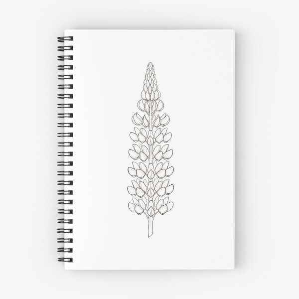 Item preview, Vintage Botanical Lupine Flower Sketch - Fine Line Art Vintage . designed and sold by DHT517-store.