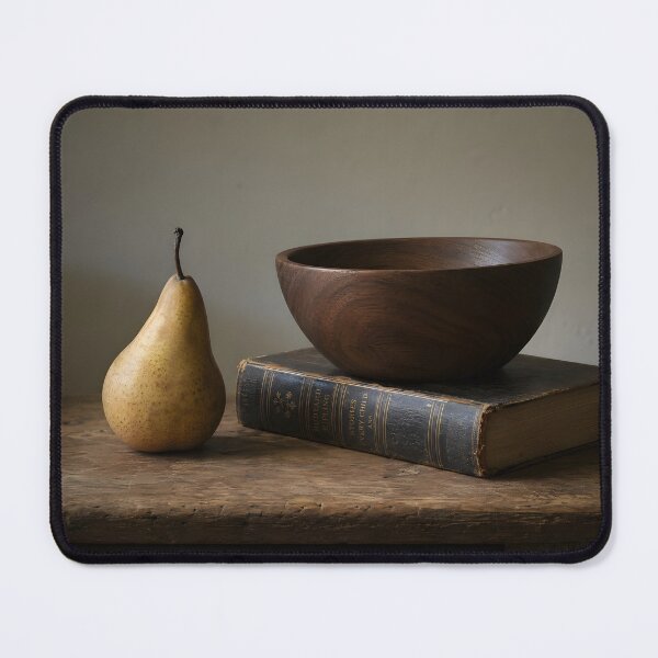 Item preview, Classic Still Life Pear and Old Book Modern Heritage designed and sold by Glitchart66.