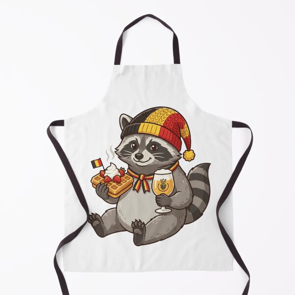 Item preview, Belgian Raccoon Waffle and Beer Cartoon designed and sold by k3rstman1.
