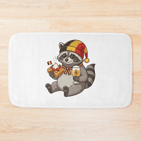Item preview, Belgian Raccoon Waffle and Beer Cartoon designed and sold by k3rstman1.