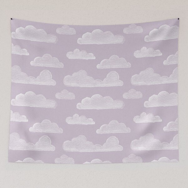 Item preview, Dreamtime Clouds Watercolor Pattern - Dust + Snow designed and sold by Irene Estelle.