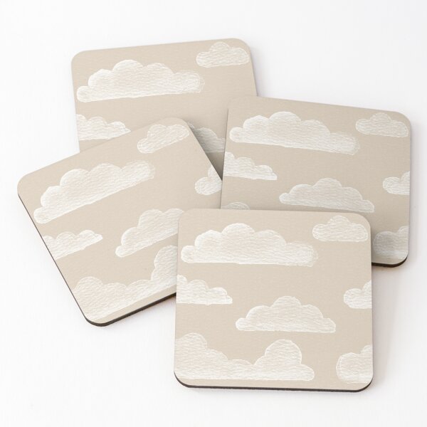 Item preview, Dreamtime Clouds Watercolor Pattern - Dove + Snow designed and sold by Irene Estelle.
