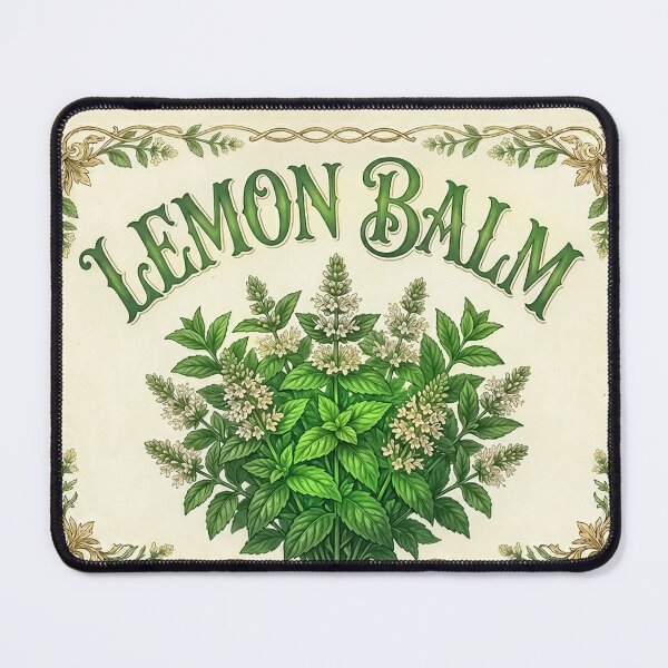 Item preview, Victorian Lemon Balm Watercolor Apothecary label – Vivid Botanical Herb - Botanical designed and sold by CattlettArt.