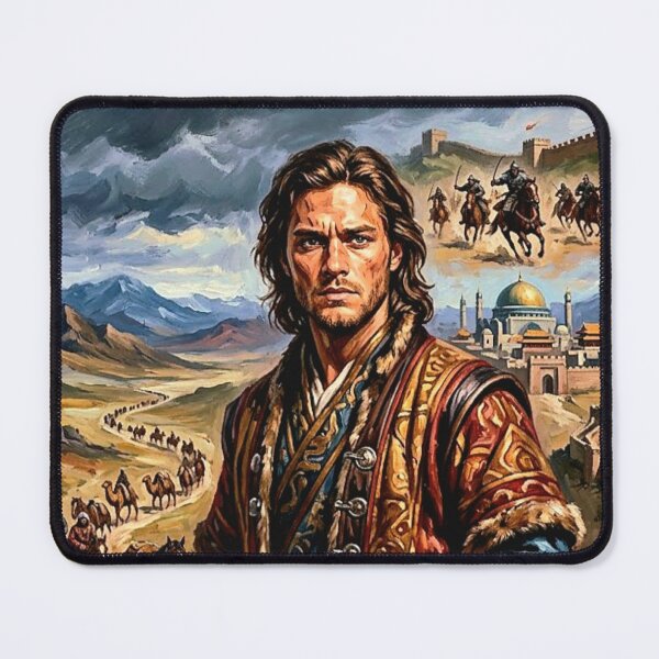 Item preview, A Stranger in the Court of the Khan: Marco Polo Fine Art Tribute designed and sold by Art's Diner.